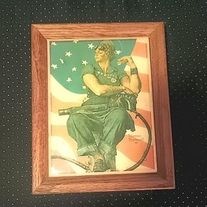 Rosie the Riveter WW2 Tile Norman Rockwell
